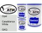 Preview: Opel, Casablanca White, GKQ: 500ml Lackdose + 500ml Klarlack + 250ml Härter - Set, von ATW Autoteile West.
